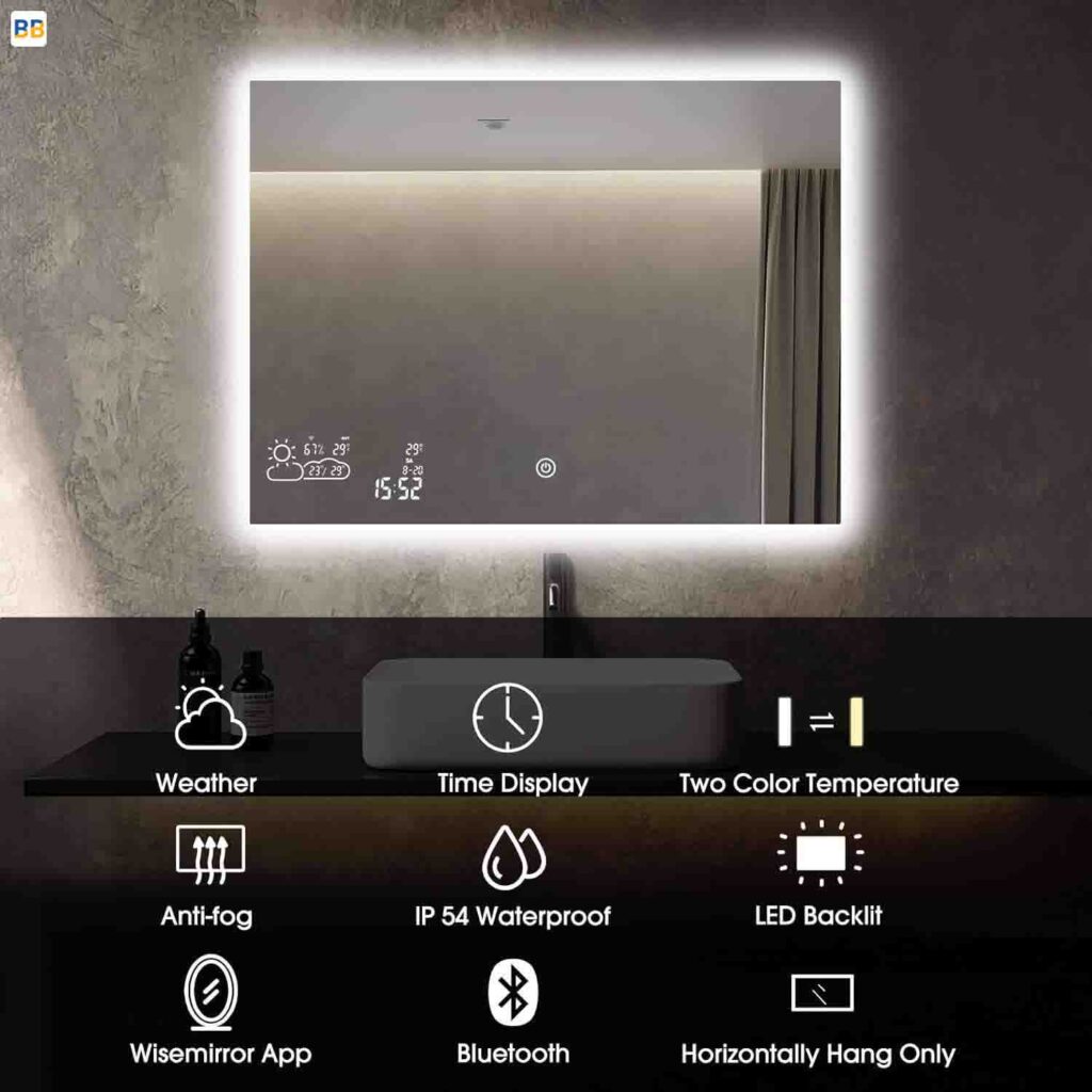 BYECOLD Smart Bathroom Mirror image