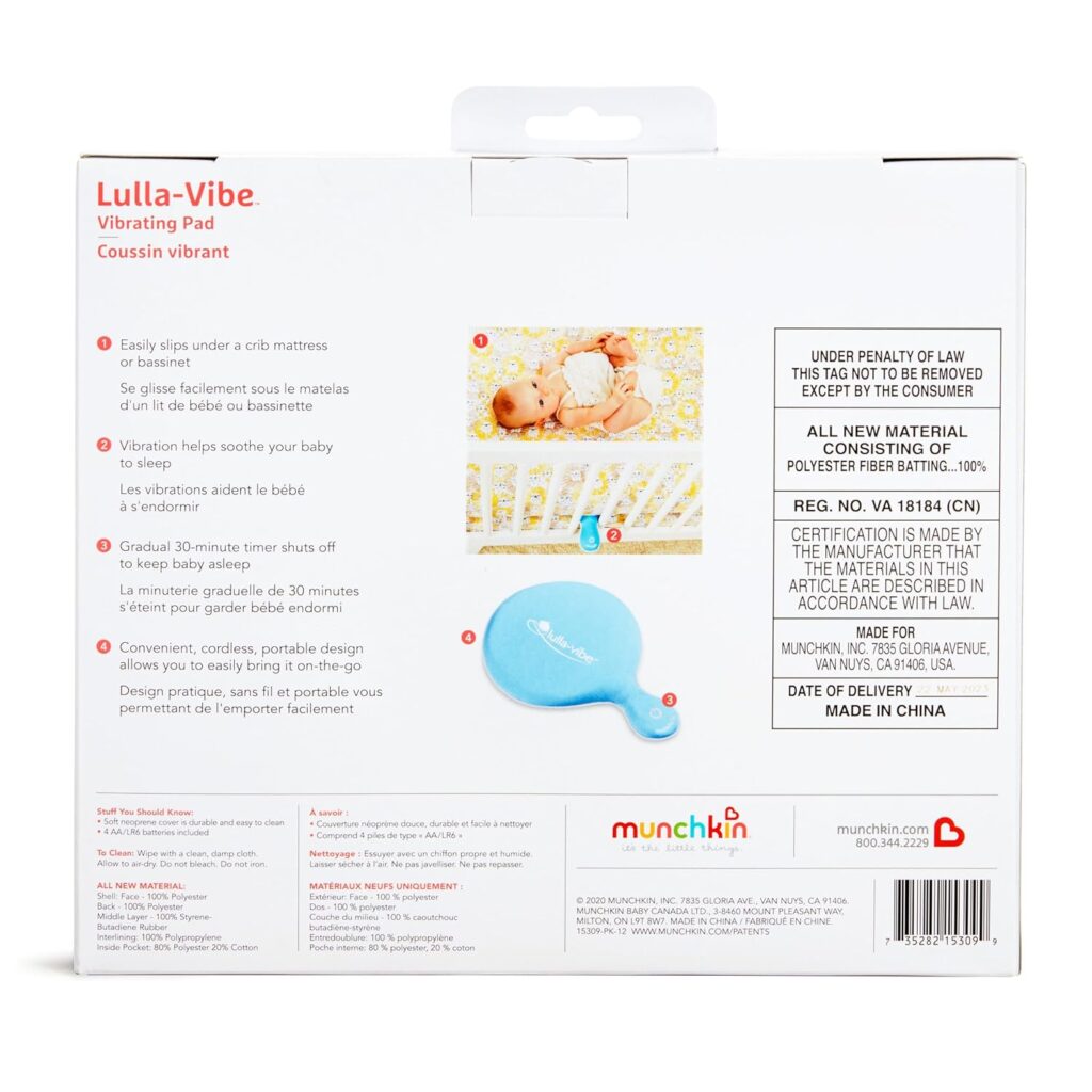 Munchkin Lulla-Vibe Vibrating Mattress Pad Image