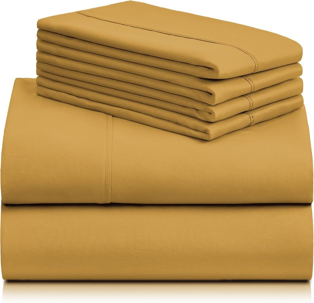 The LuxClub 6 PC Queen Sheet Set