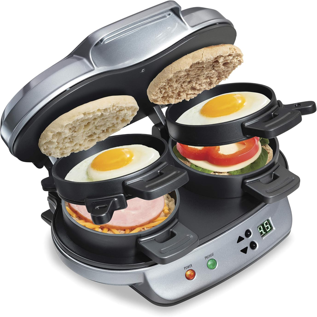 Breakfast Sandwich Maker Silver (25490A)