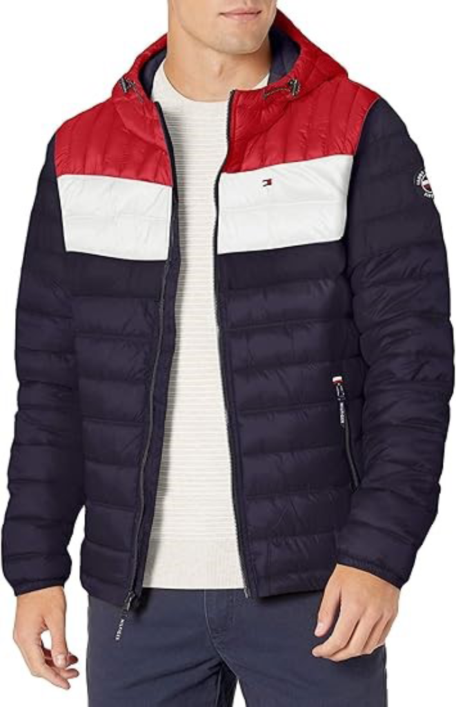 Hilfiger Men's Water Resistant Hooded Puffer Jacket