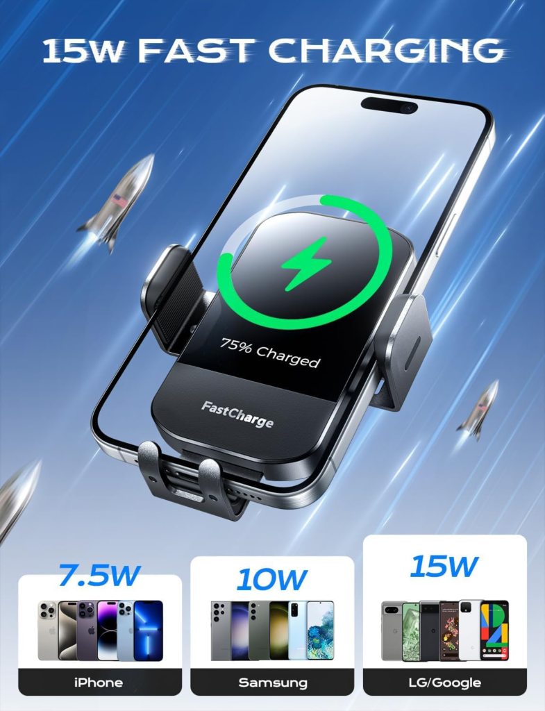 LG devices, 10W for Samsung, and 7.5W for iPhones