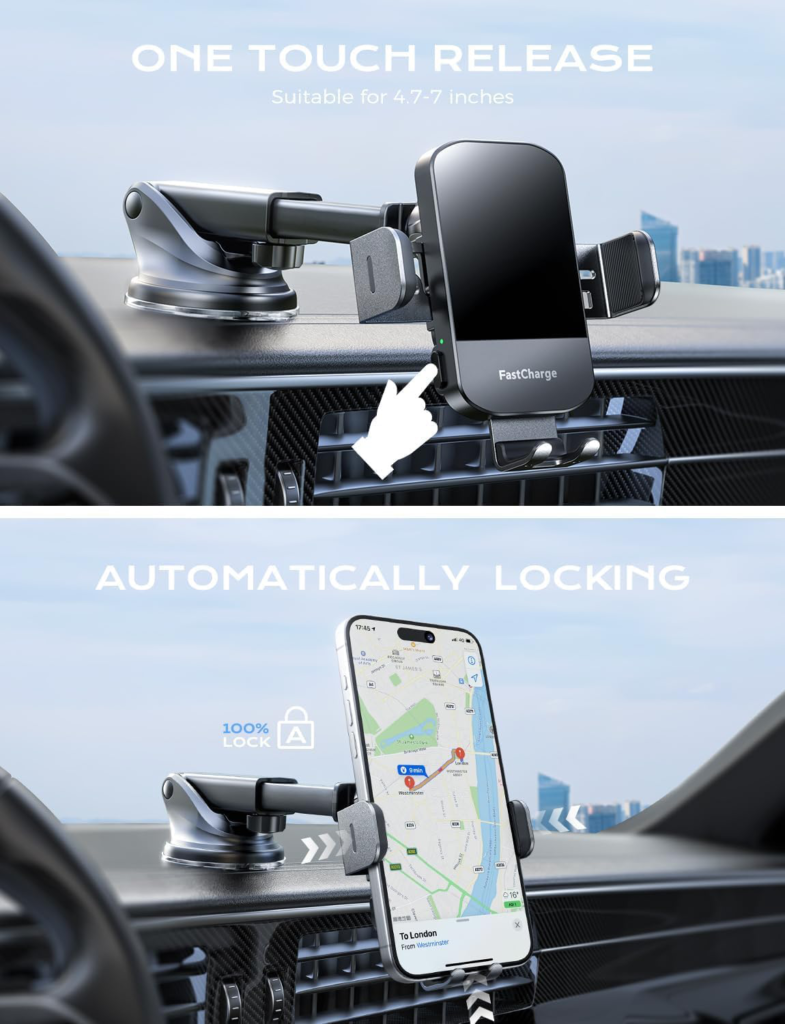 With a simple touch, you can easily remove your phone,