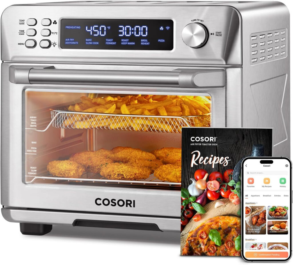 Multifunctional Cooking: COSORI Smart 12-in-1 Air Fryer Toaster Oven Combo