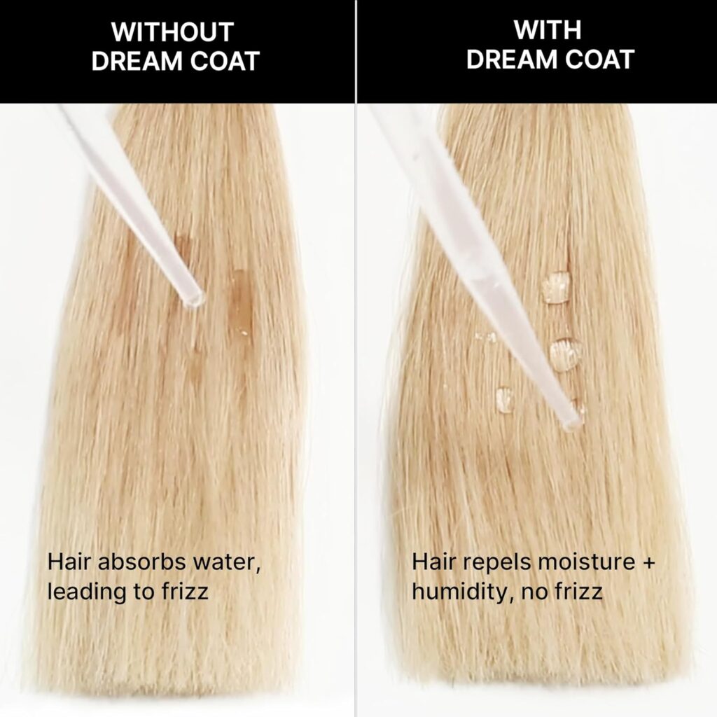keeps hair curly-free even in high humidity