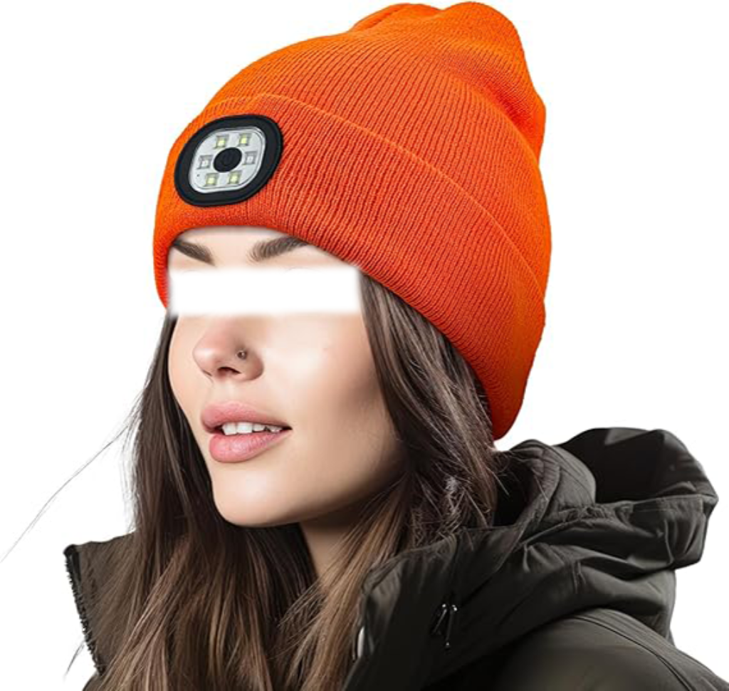Beanie Hat with Built-in Light