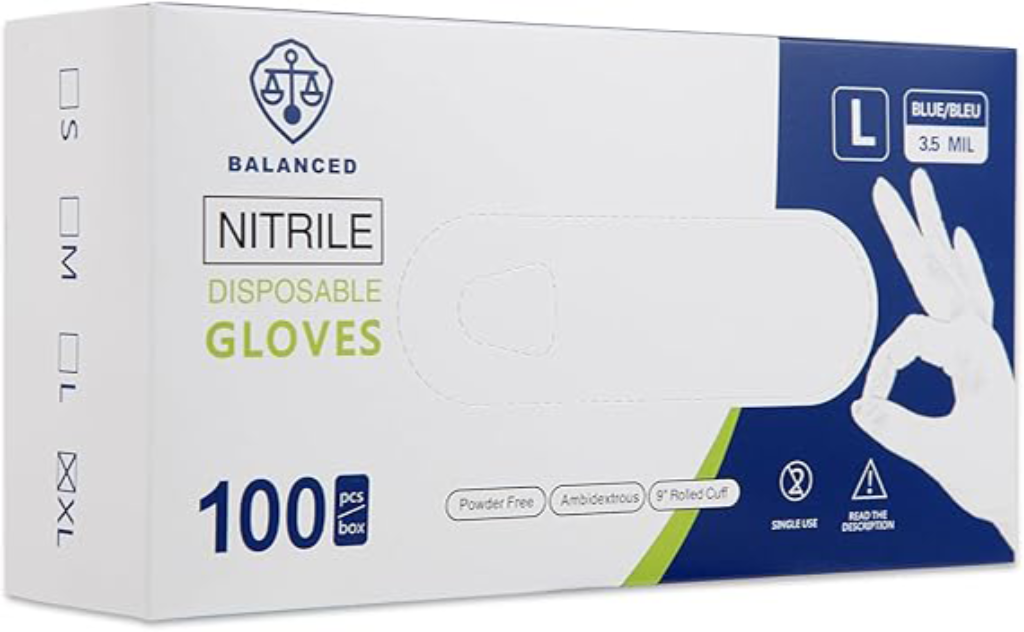 Disposable Blue Nitrile Gloves