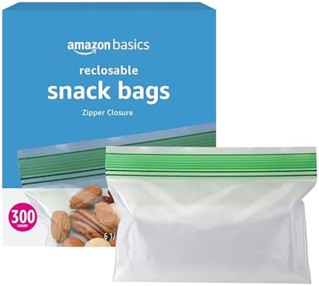 Reclosable Snack bags Zipper Closure