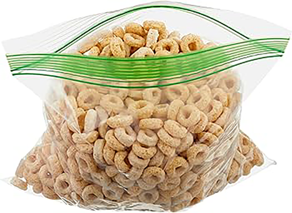 Stored Food in Amazon Basics Sandwich Storage Bag