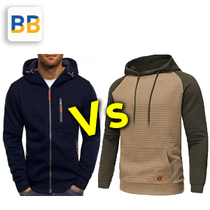 Men’s Lightweight Hoodie VS Yundobop Men’s Plaid Jacquard Hoodie