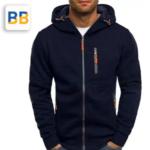 A hoodie With features like zip pockets