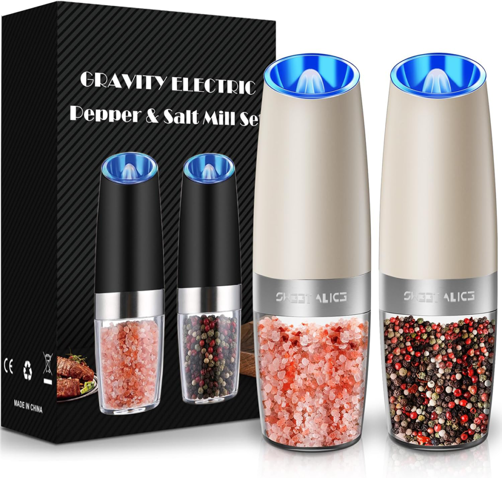 Sweet Alice Gravity Electric Pepper and Salt Grinder
