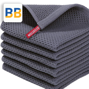 Homaxy Cotton Waffle Kitchen Towels