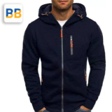 Men Zip-Up Lightweight Hoodie