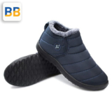 JOINFREE  Winter Snow Boots for Women Men Anti-Skid House Shoes Ankle Boots Indoor Outdoor