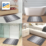 OLANLY Grey Bathroom Rug